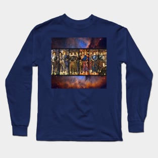 SIX DAYS OF CREATION ANGELS by Edward Burne Jones Long Sleeve T-Shirt